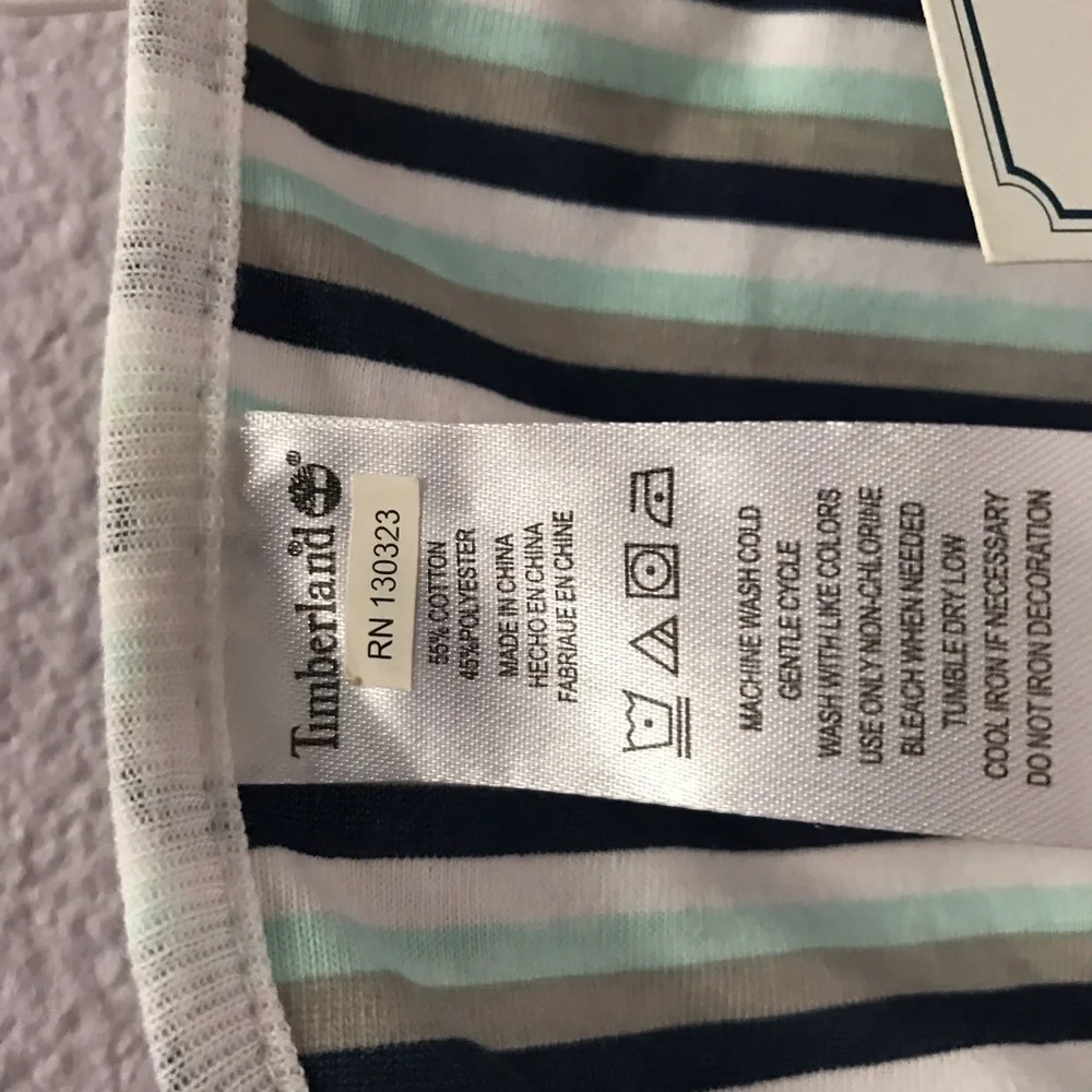 New vintage multicolored Timberland cotton 5 pc bib set
